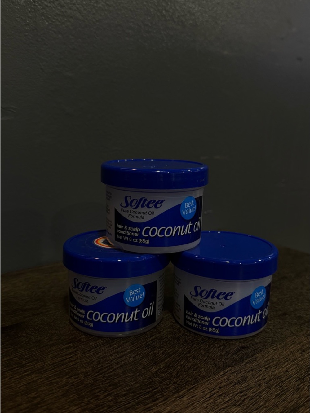 Softee Coconut Oil Hair & Scalp Conditioner - Blue Jar